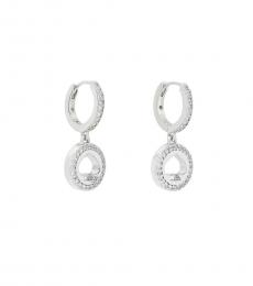 Kate Spade Silver Pave Huggie Earrings