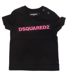 Dsquared2 Baby Boys Black Logo Front T-Shirt