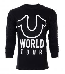 True Religion Black Grey World Tour Long Sleeve T-Shirt