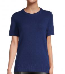 Theory Navy Blue Cashmere Sweater
