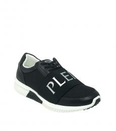Philipp Plein Black Band Slip On Sneakers