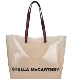 Stella McCartney Pink Shopping Logo Large Tote