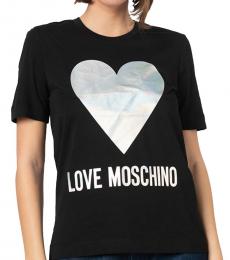 Love Moschino Black Logo Detail Tee