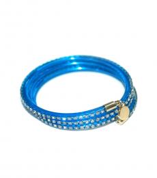 Electric Blue Slinky Zirconia Bracelet