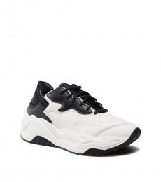 Just Cavalli Black White Leather Sneakers