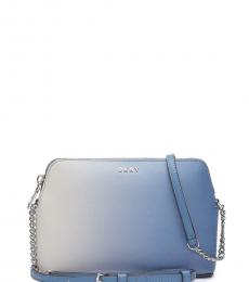 DKNY Coastal Blue Bryant Dome Small Crossbody