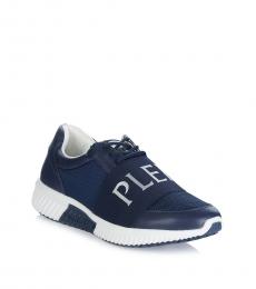 Philipp Plein Navy Front Logo Sneakers