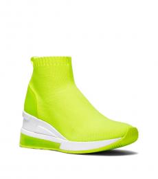 Michael Kors Neon Yellow Skyler Sock Sneakers
