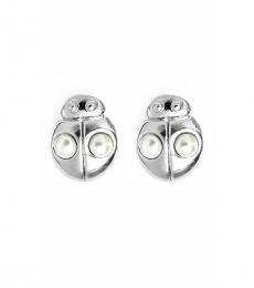 Marc Jacobs Silver Ladybug Stud Earrings