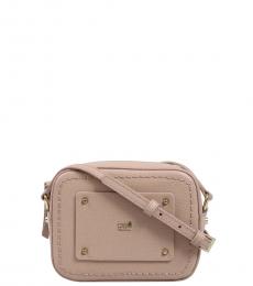 Cavalli Class Beige Textured Small Crossbody