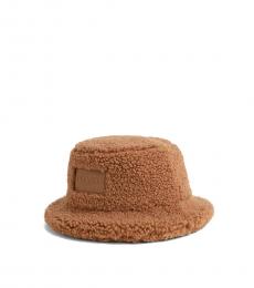 Coach Tan Logo Bucket Hat