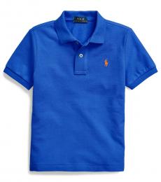 Ralph Lauren Little Boys Travel Blue Mesh Polo