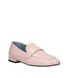 Chiara Ferragni Pink Leather Loafers