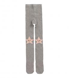 Stella McCartney Girls Grey & Pink Tights