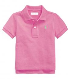 Ralph Lauren Baby Boys Resort Rose Mesh Polo