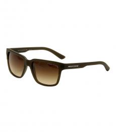 Armani Exchange Dark Olive Gradient Sunglasses