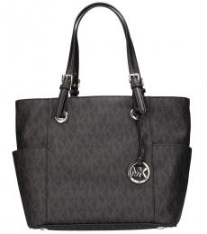 Michael Kors Black Jet Set East West Signature Large Tote