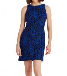 Ralph Lauren Navy/Sapphire Lace Sleeveless Dress