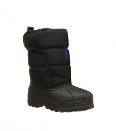 Ralph Lauren Little Girls Black Hamilten Boots