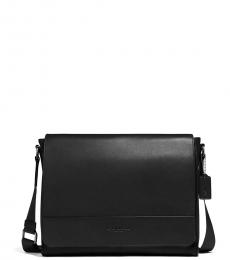 Coach Black Houston Large Messenger Bag