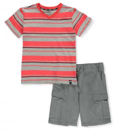 DKNY 2 Piece T-Shirt/Shorts Set (Little Boys)