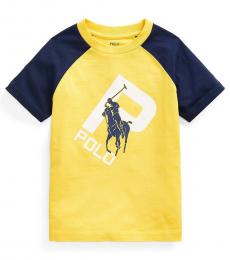 Ralph Lauren Little Boys Yellow Print-Changing T-Shirt