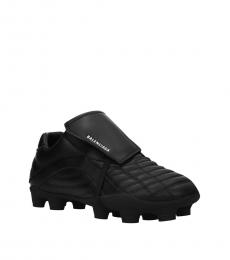Balenciaga Black Leather Sneakers