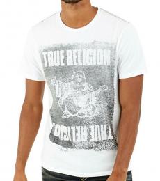 White Buddha Pushprint T-Shirt