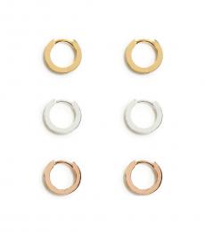 Gold & Silver Pave Earrings