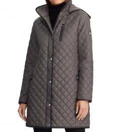 Ralph Lauren Grey Quilted Coat