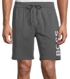Hugo Boss Dark Grey Identity Logo Drawstring Shorts