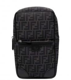 Fendi Black Travel Medium Backpack