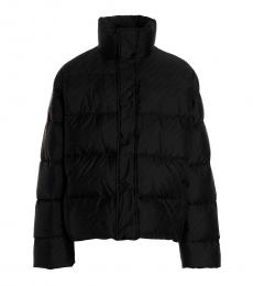 Balenciaga Black Removable Print Nylon Jacket