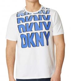 DKNY White Cade Logo Graphic T-Shirt