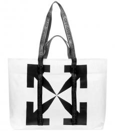 Off-White White Arrow Cross Large Tote