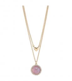 DKNY Golden Layered Pendant Necklace