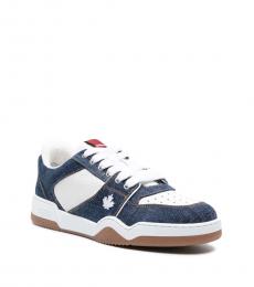 Dsquared2 Blue Logo Lace Up Sneakers