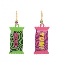 Betsey Johnson Multi Color Candy Charm Earrings