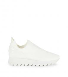 DKNY White Logo Slip On Sneakers