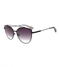 BCBGMaxazria Black Cat Eye Aviator Sunglasses
