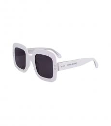 Isabel Marant White Square Sunglasses