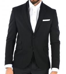 Neil Barrett Black Single Breast Tuxedo Blazer