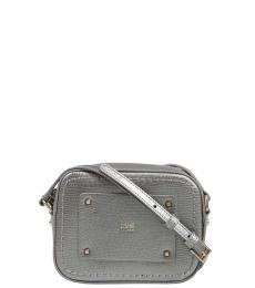 Cavalli Class Metal Textured Small Crossbody