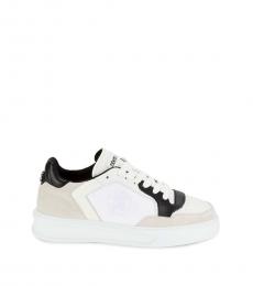 Roberto Cavalli White Low Top Sneakers