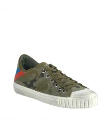 Philipp Plein Camo Print Lace Up Low Top Sneakers