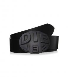 Diesel Black Signature Buckle Belt