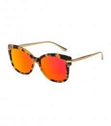 Michael Kors Havana Gold-Orange Lia Sunglasses