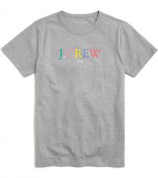 J.Crew Little Boys Grey Rainbow Logo T-Shirt