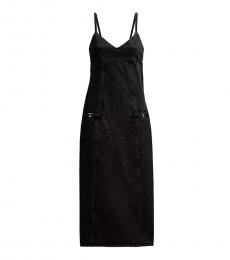 Coach Black Deep V Neck Dress