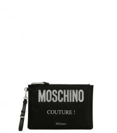 Moschino Black Logo Clutch